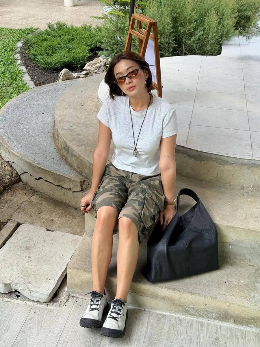 ilustrasi outfit celana pendek