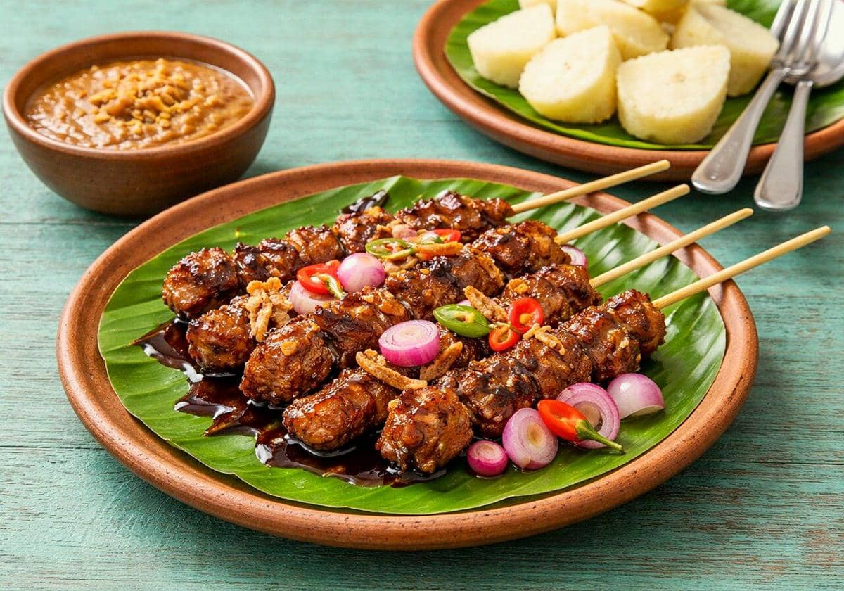 ilustrasi sate kambing