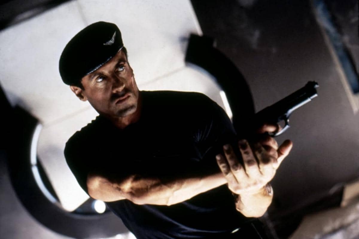 Sylvester Stallone di film Demolition Man