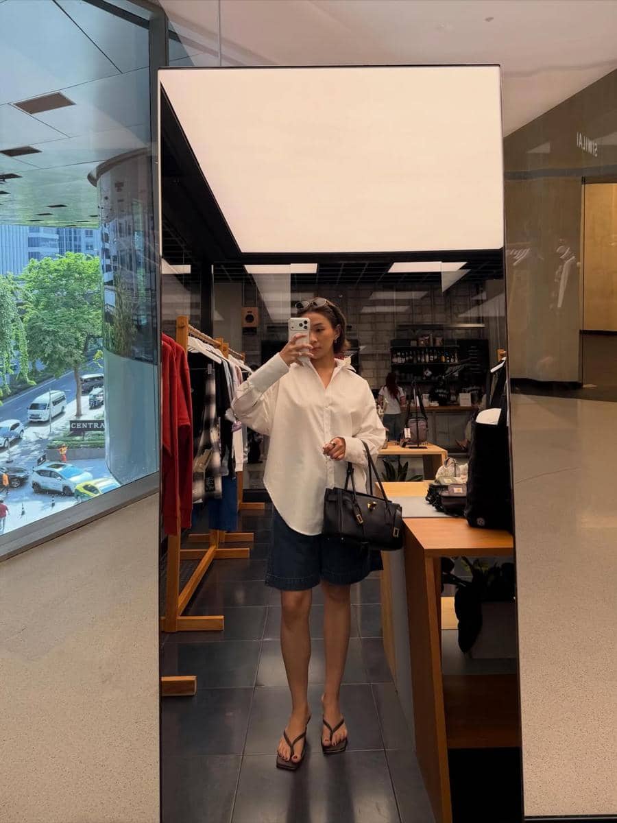 ilustrasi gaya pakai celana pendek