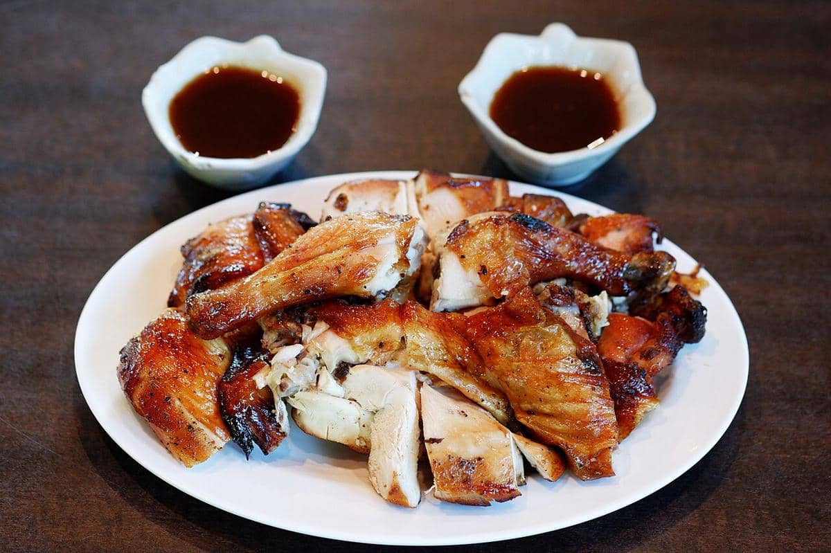 ilustrasi ayam panggang bumbu simpel 