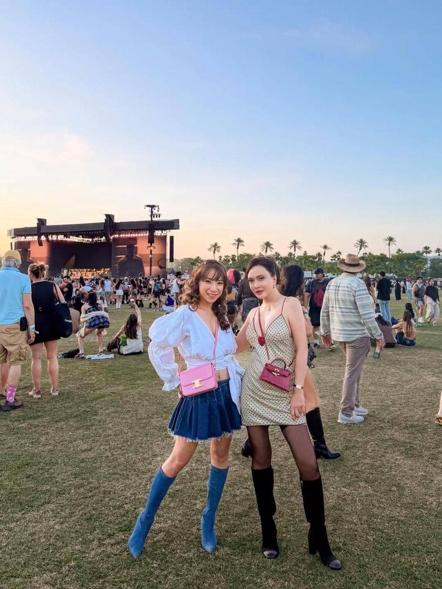 Shandy Aulia nonton Coachella bareng Sahabat