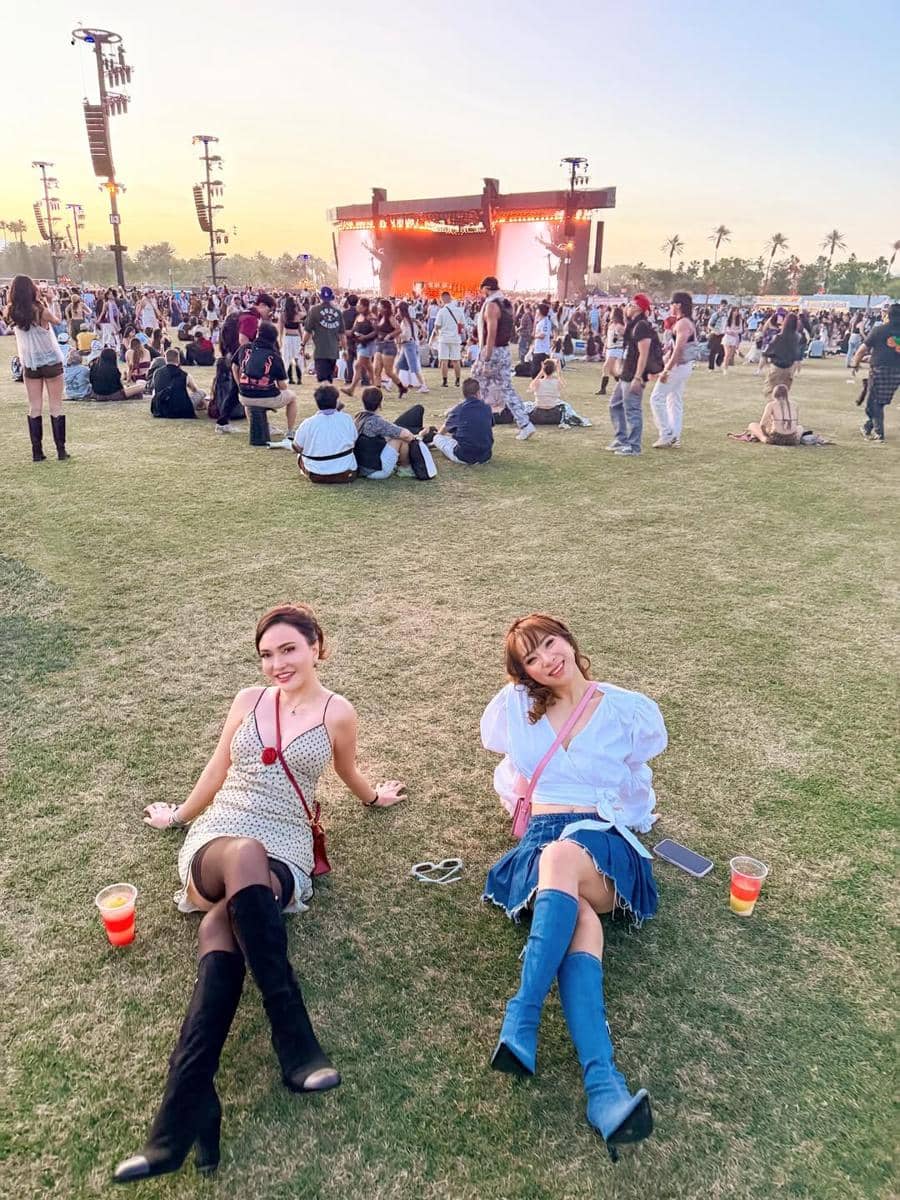 Shandy Aulia nonton Coachella bareng Sahabat