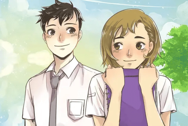 sampul webtoon Matahari Setengah Lingkar