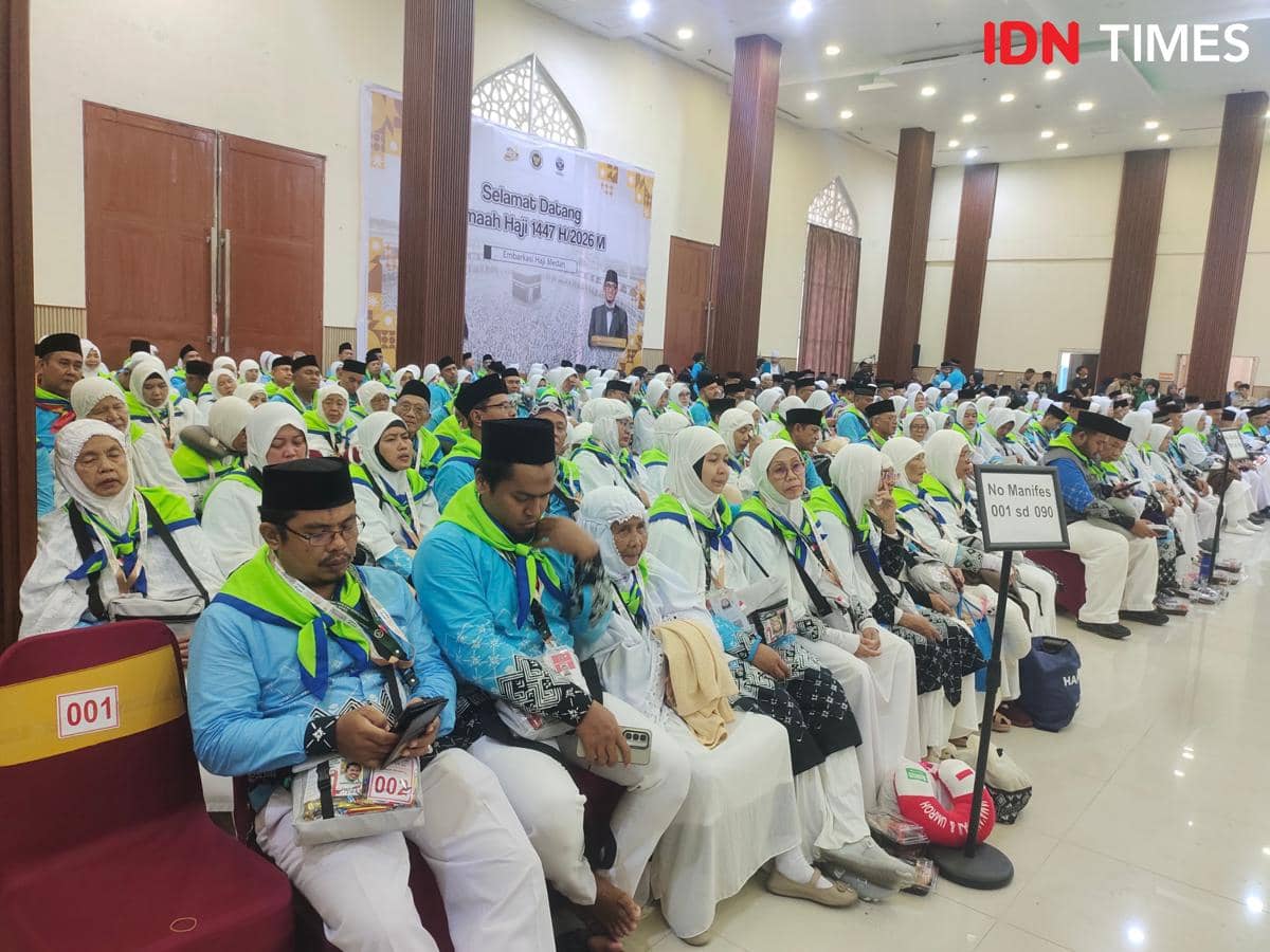 360 Jemaah Haji Kloter 1 Tiba di Embarkasi Medan