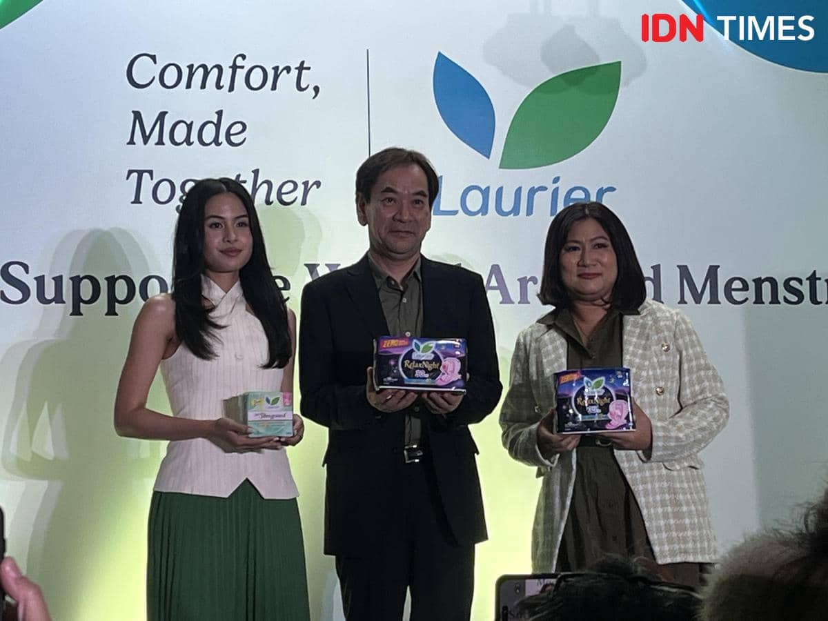 Peluncuran kampanye Comfort Made Together oleh Laurier pada Selasa (21/4/2026) di Silk Bistro Menteng, Jakarta Pusat (IDN Times/Nisa Zarawak