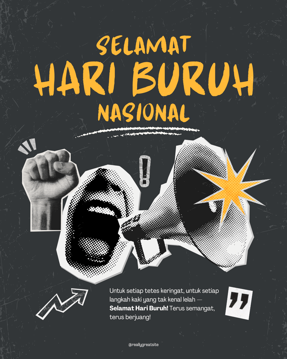 20 Poster Hari Buruh 2026 yang Kreatif dan Penuh Makna