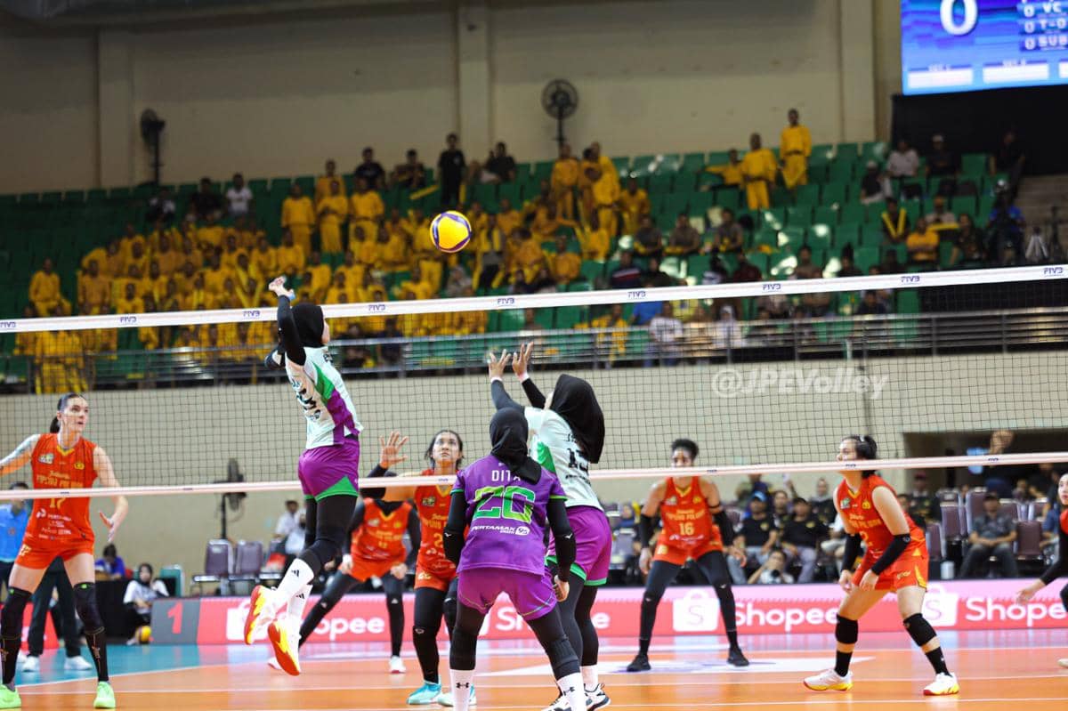 Tim Jakarta Pertamina Enduro kala berlaga di Proliga 2026. (Dok. Pertamina)