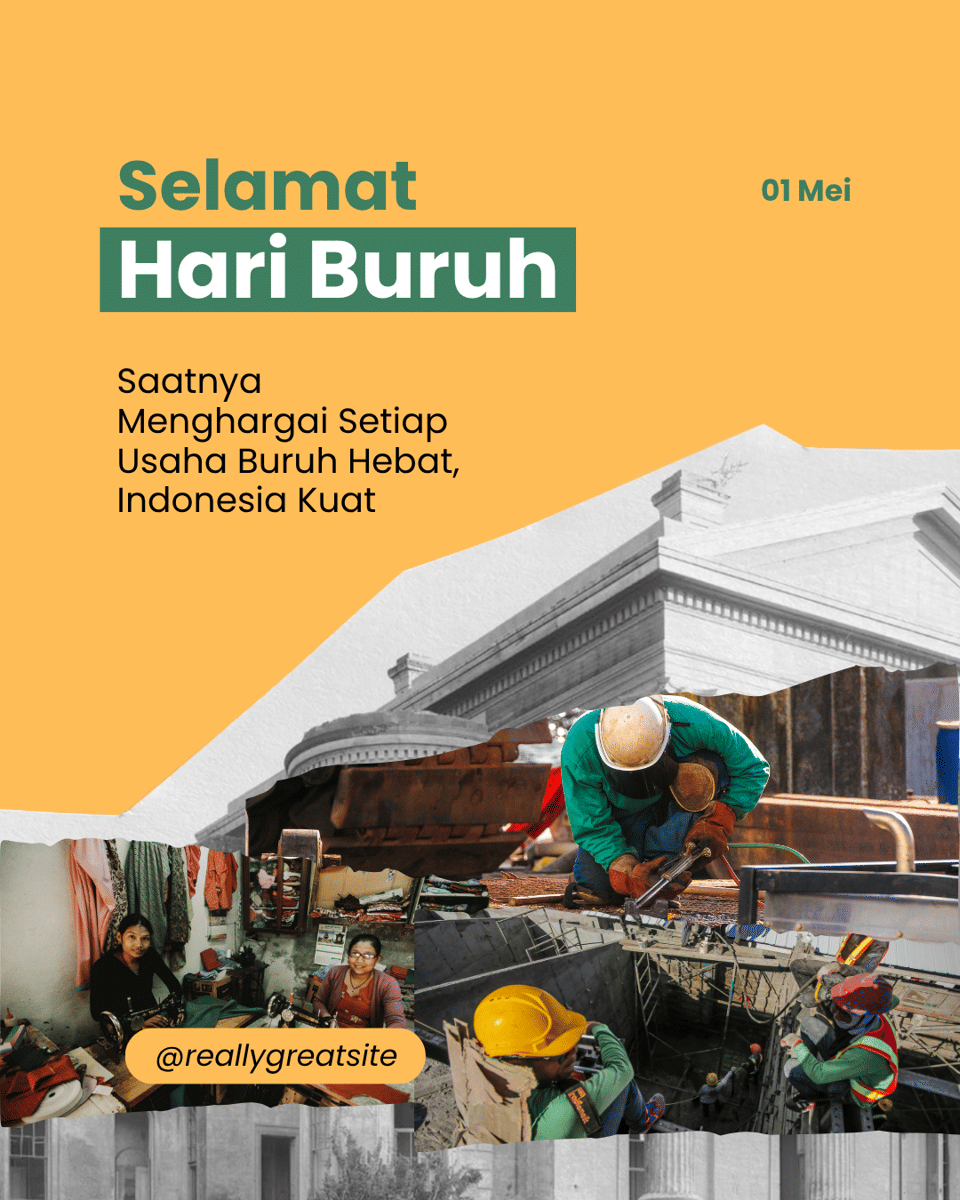 20 Poster Hari Buruh 2026 yang Kreatif dan Penuh Makna