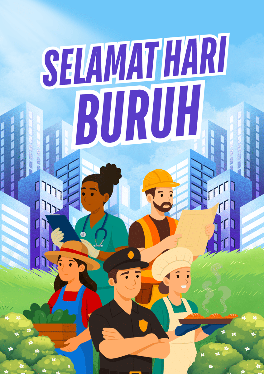 20 Poster Hari Buruh 2026 yang Kreatif dan Penuh Makna