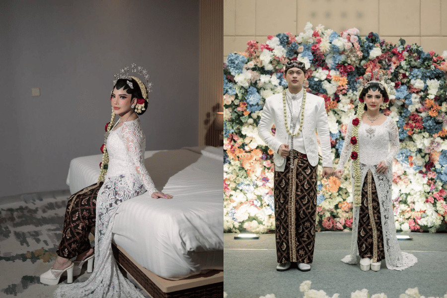 9 Detail Pernikahan Irma Darmawangsa, Kebaya Jawa Bikin Tampil Elok