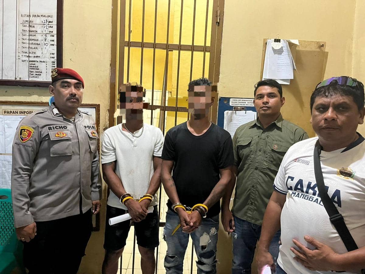 Dua Penikam Nus Kei Jadi Tersangka, Langsung Ditahan Polda Maluku