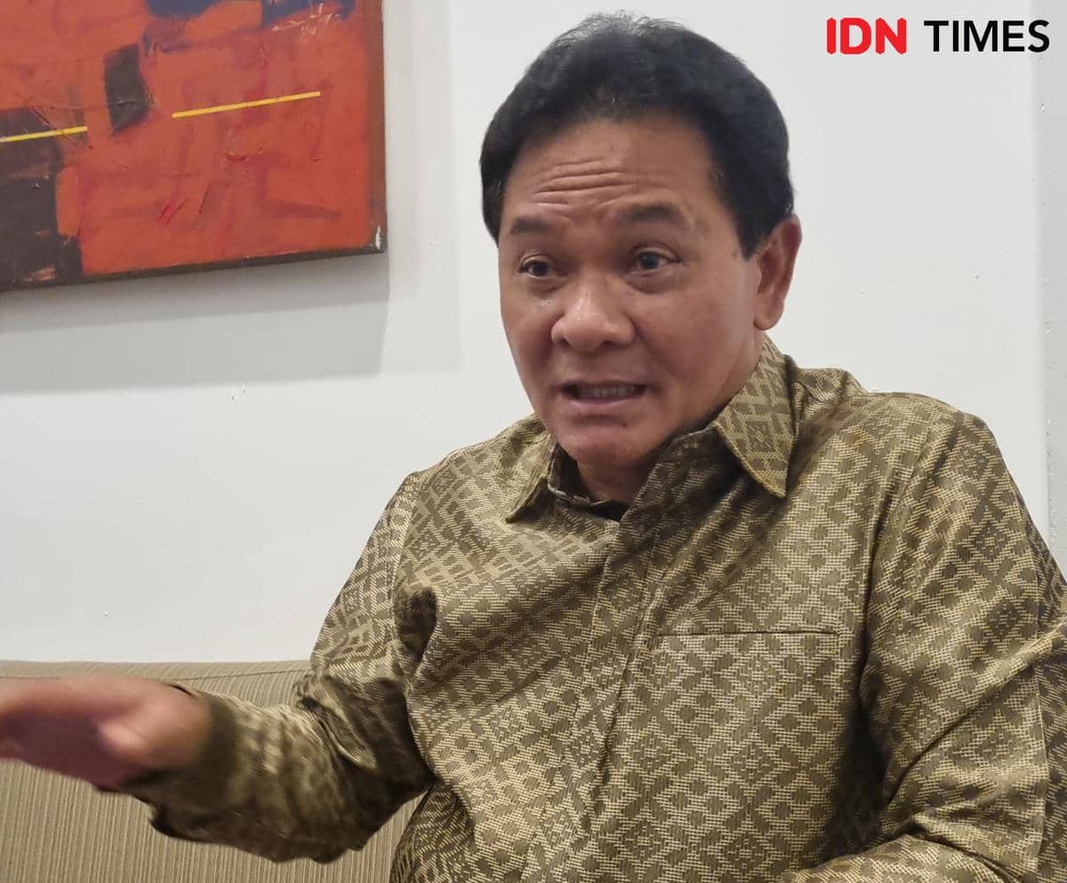 Ketua Dewan Kehormatan Penyelenggara Pemilu (DKPP) RI, Heddy Lukito saat berada di Palembang