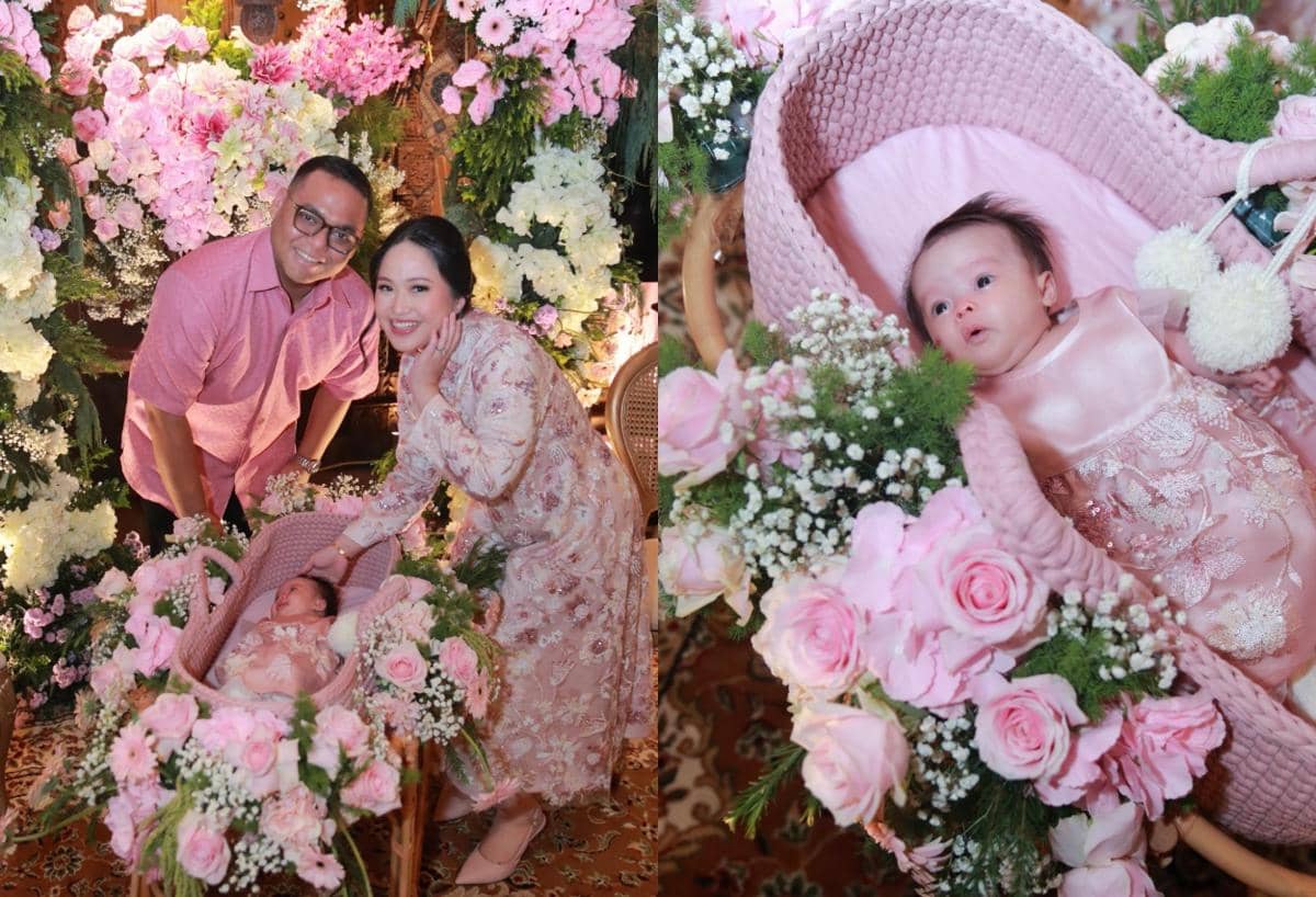 7 Dekorasi Akikah Cucu Mario Teguh yang Girly Abis Serba Pink