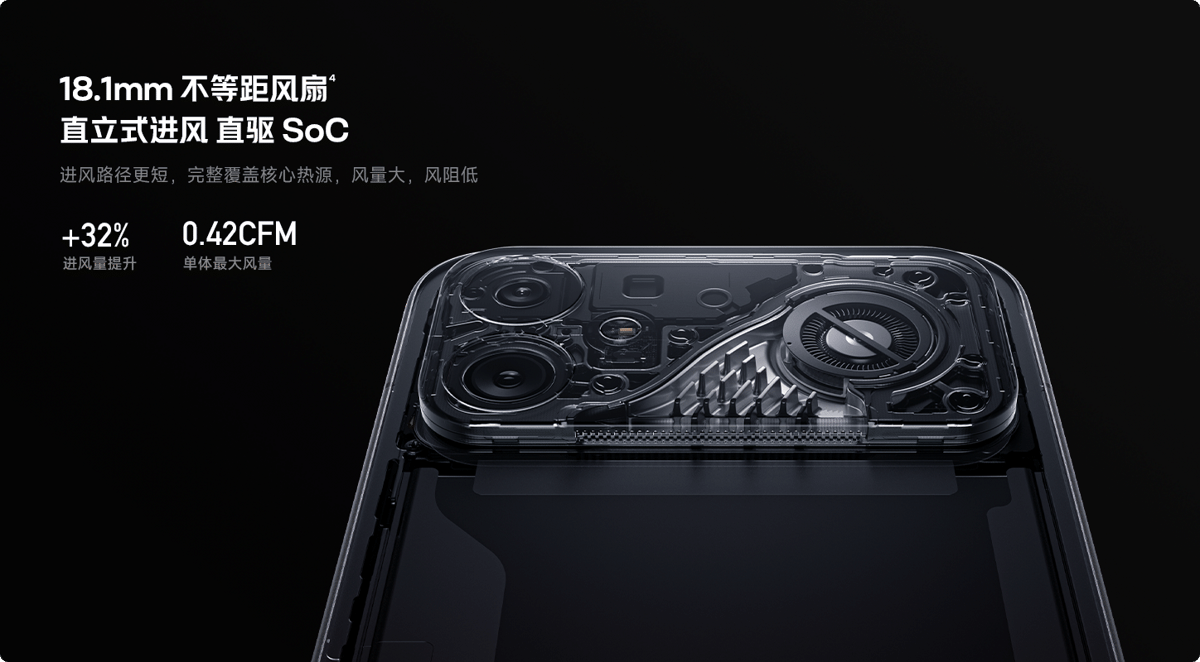 ilustrasi kipas pendingin Xiaomi Redmi K90 Max 