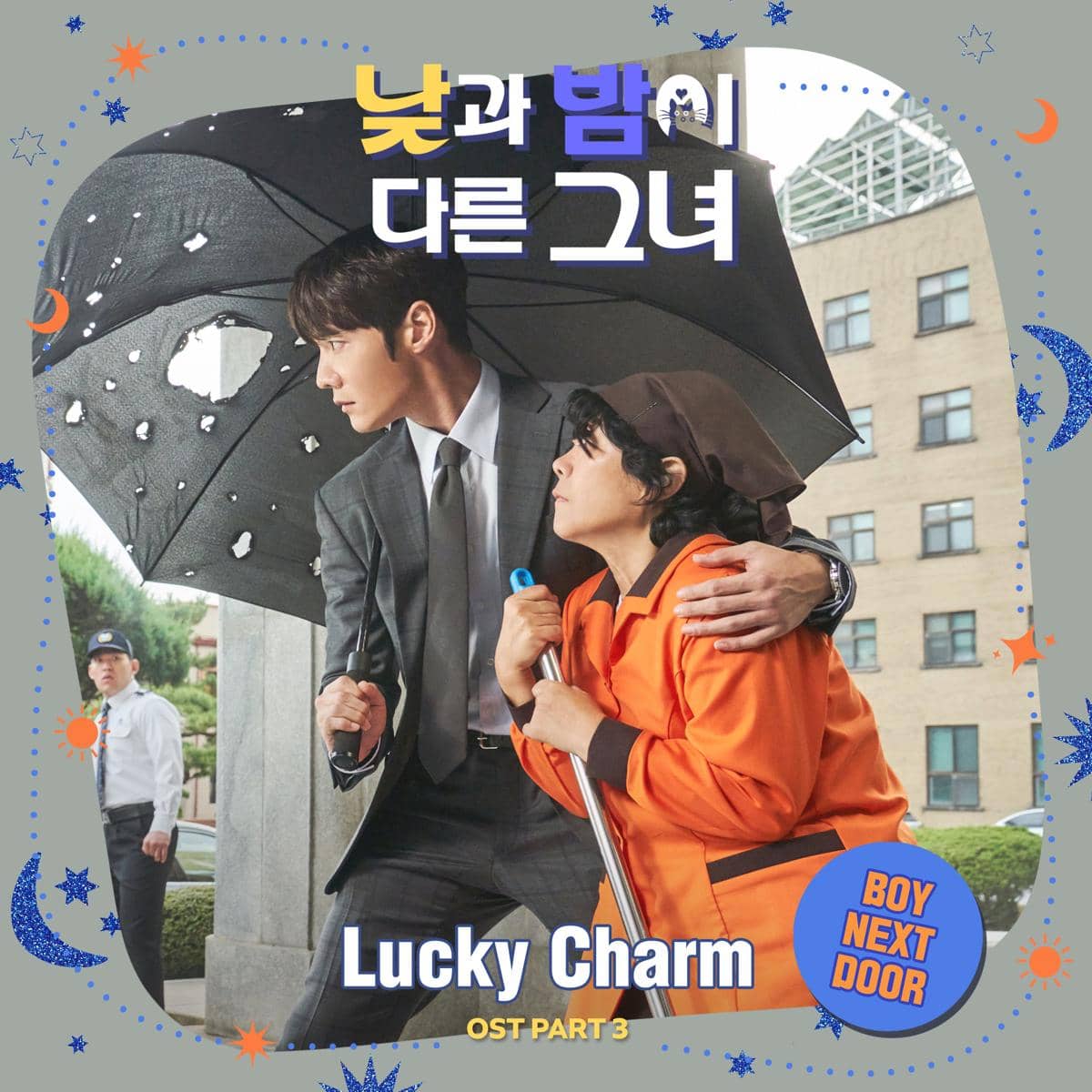 poster lagu "Lucky Charm" dari BOYNEXTDOOR untuk OST drama Miss Night and Day