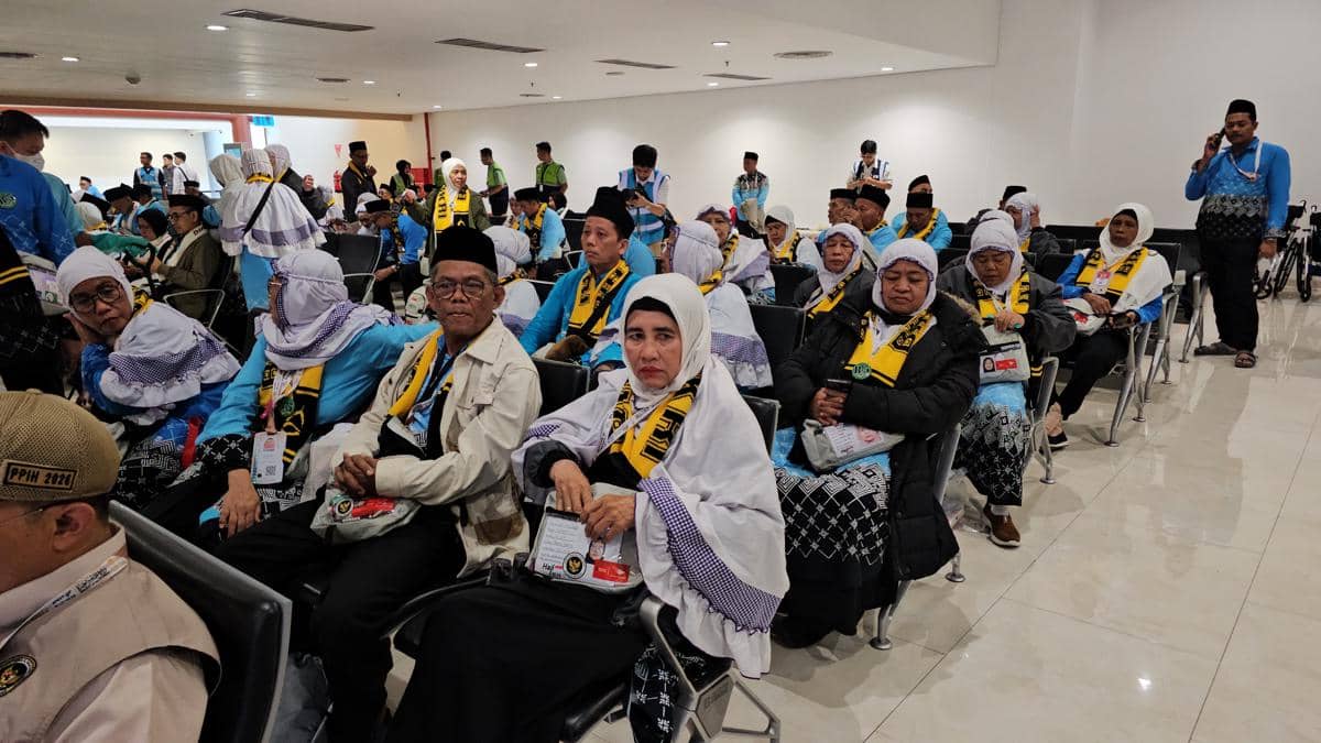 Pelepasan calon jemaah haji di Bandara Soetta