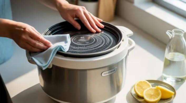 Ilustrasi membersihkannya magic com 