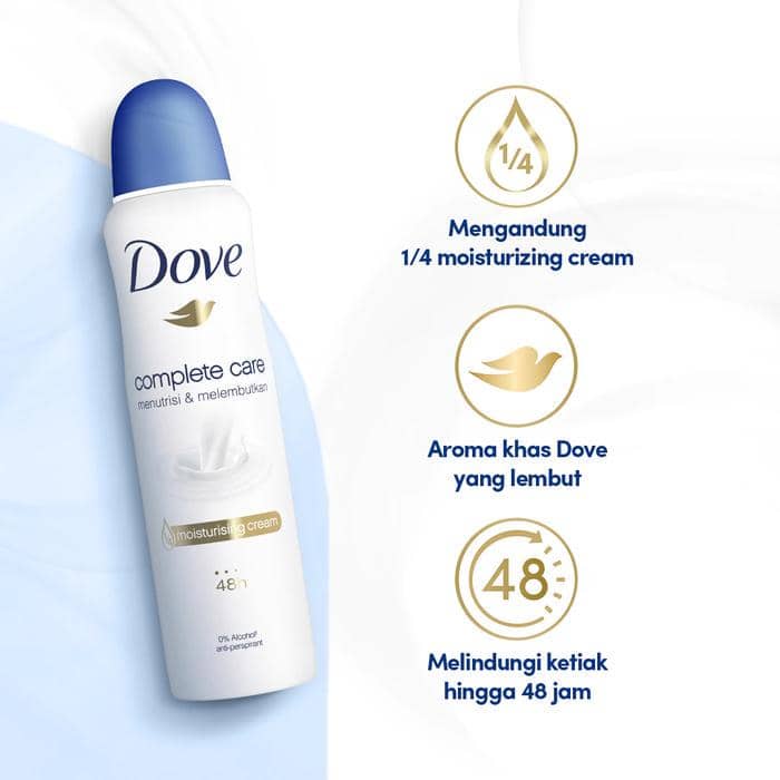 Dove Complete Care Anti Perspirant Deodorant Aerosol Spray