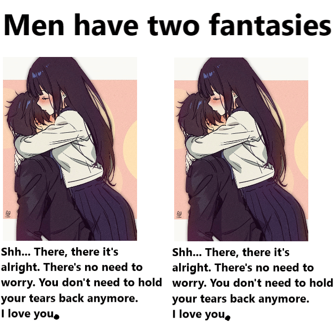 meme impian para cowok versi anime