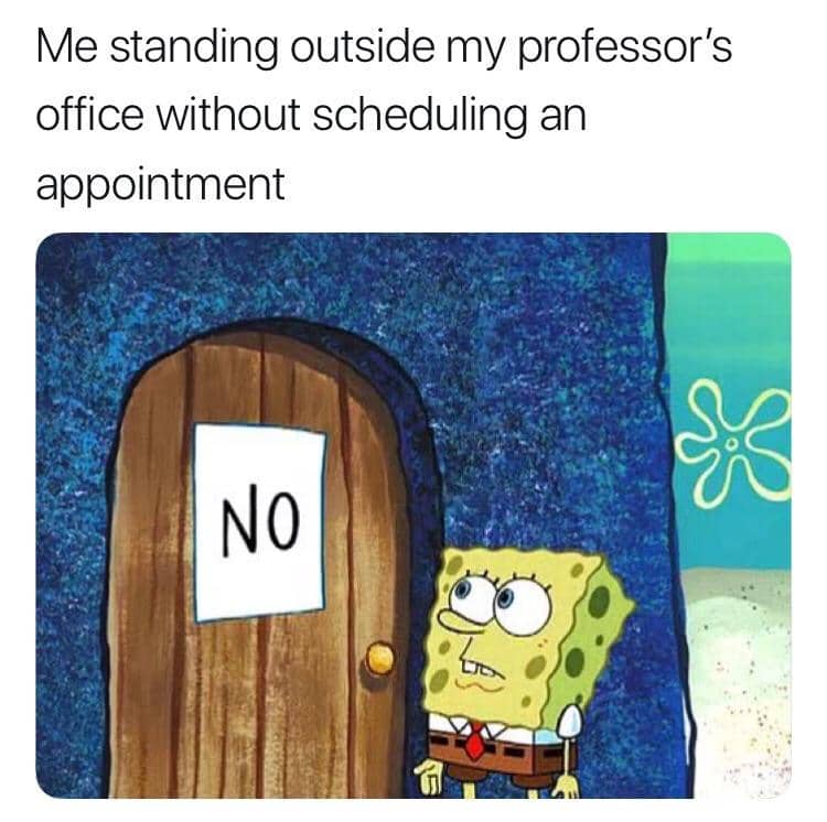 meme SpongeBob tentang janji temu