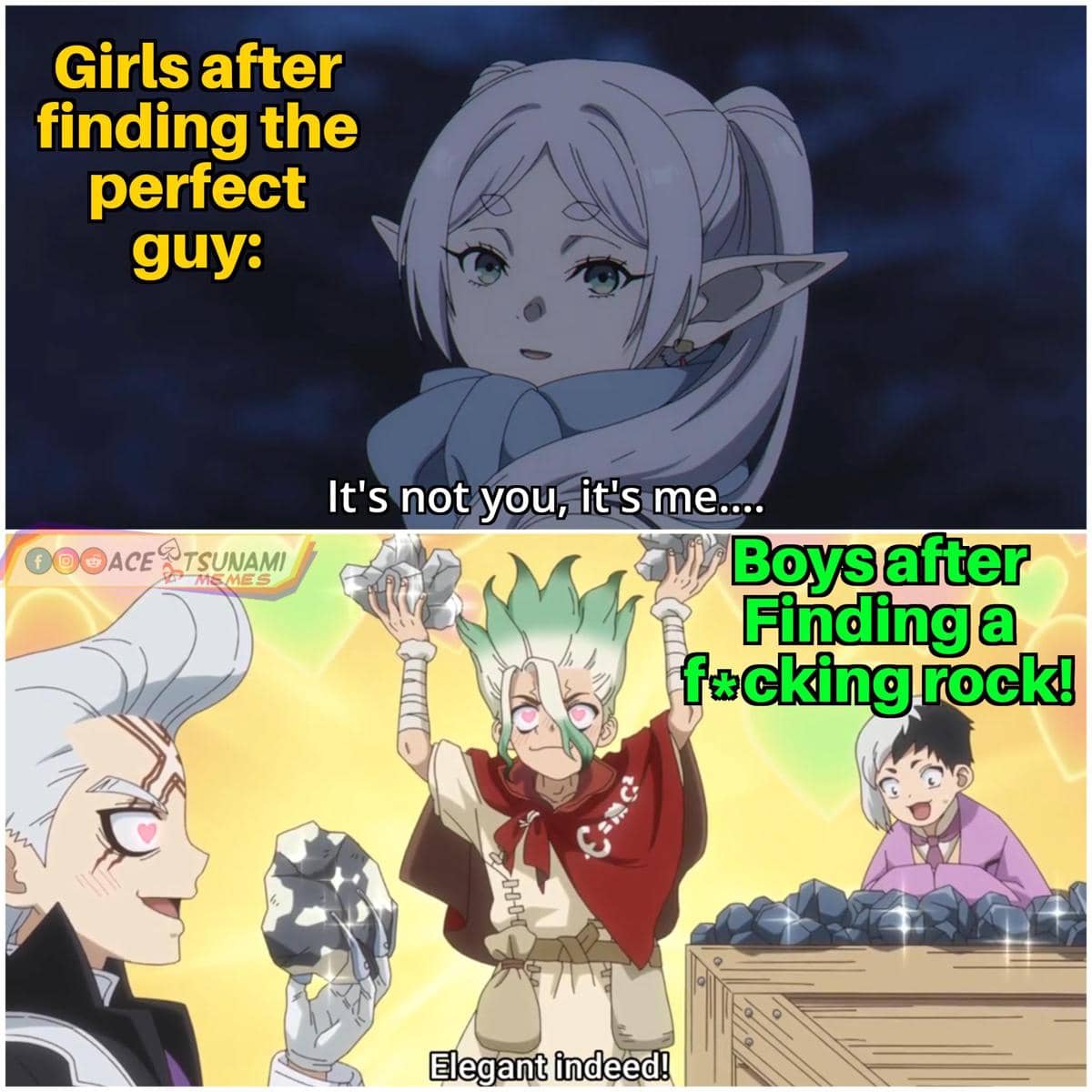 meme impian para cowok versi anime