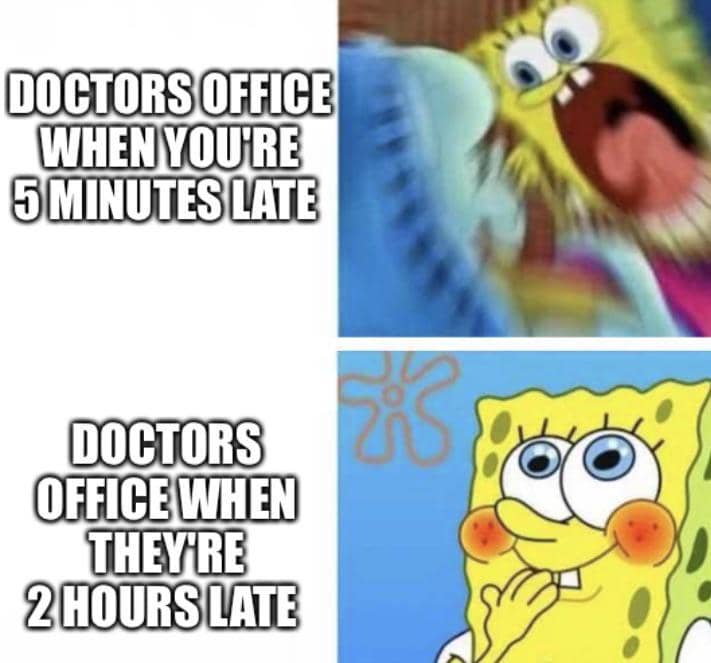 meme SpongeBob tentang janji temu