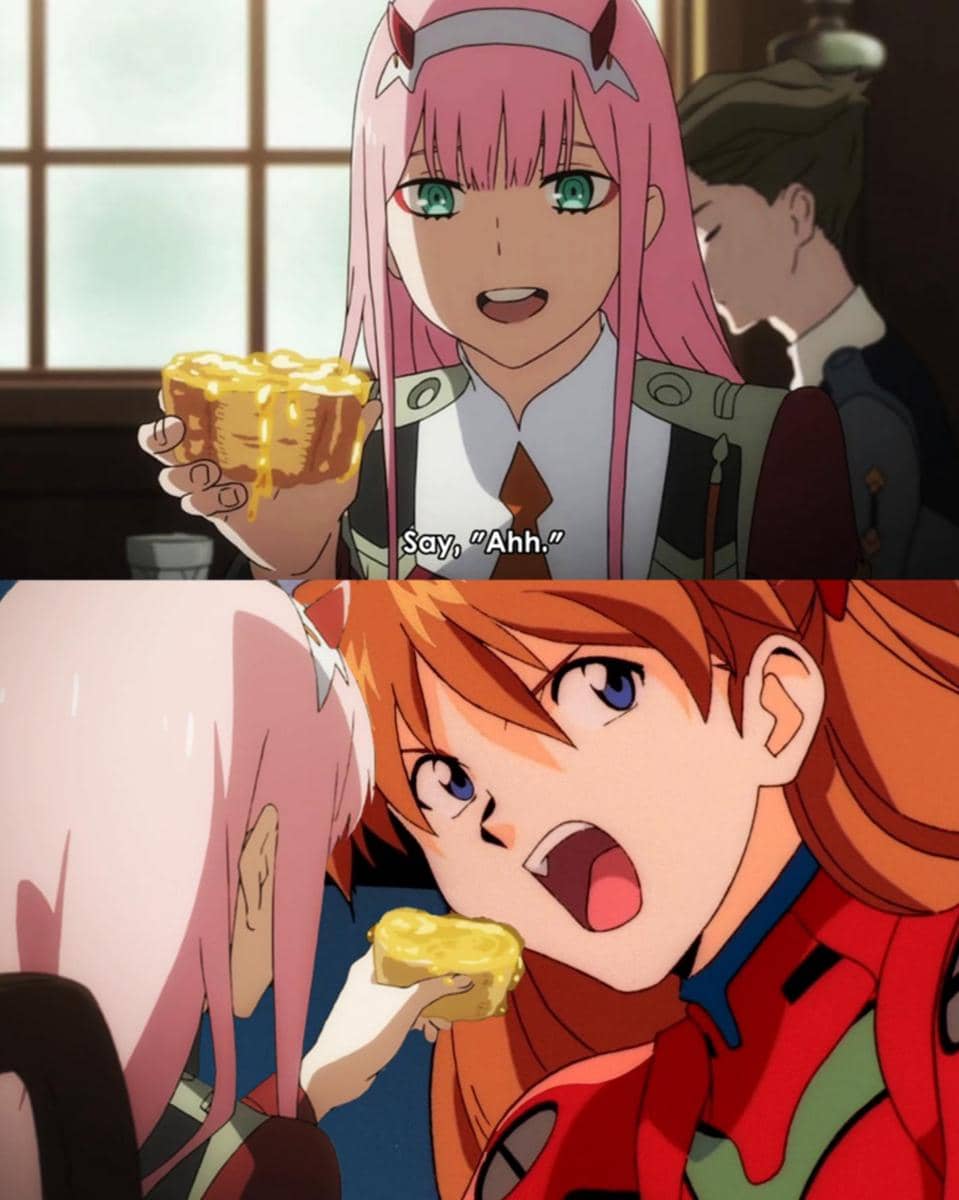 meme anime tentang memberi makan