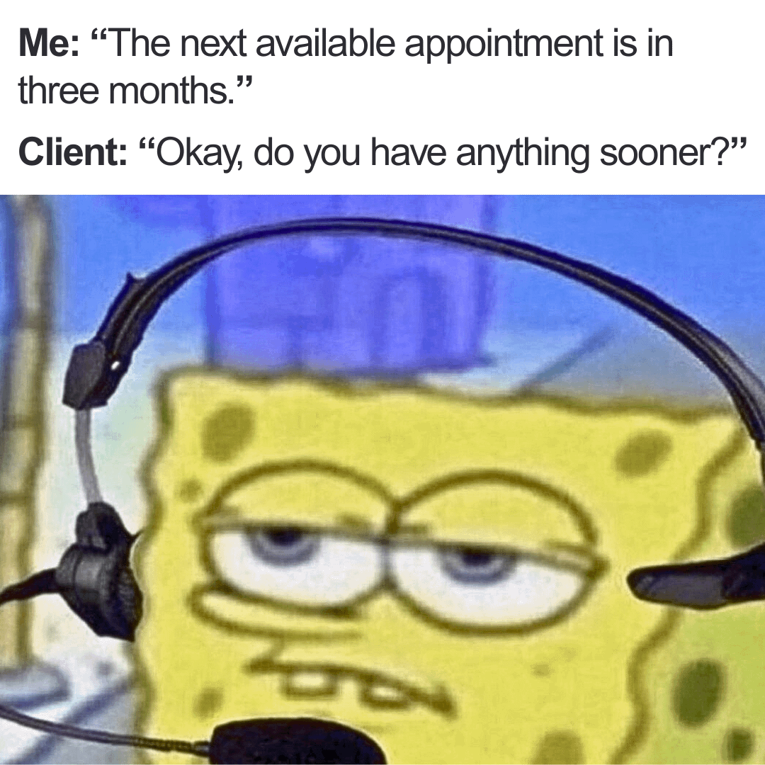 meme SpongeBob tentang janji temu