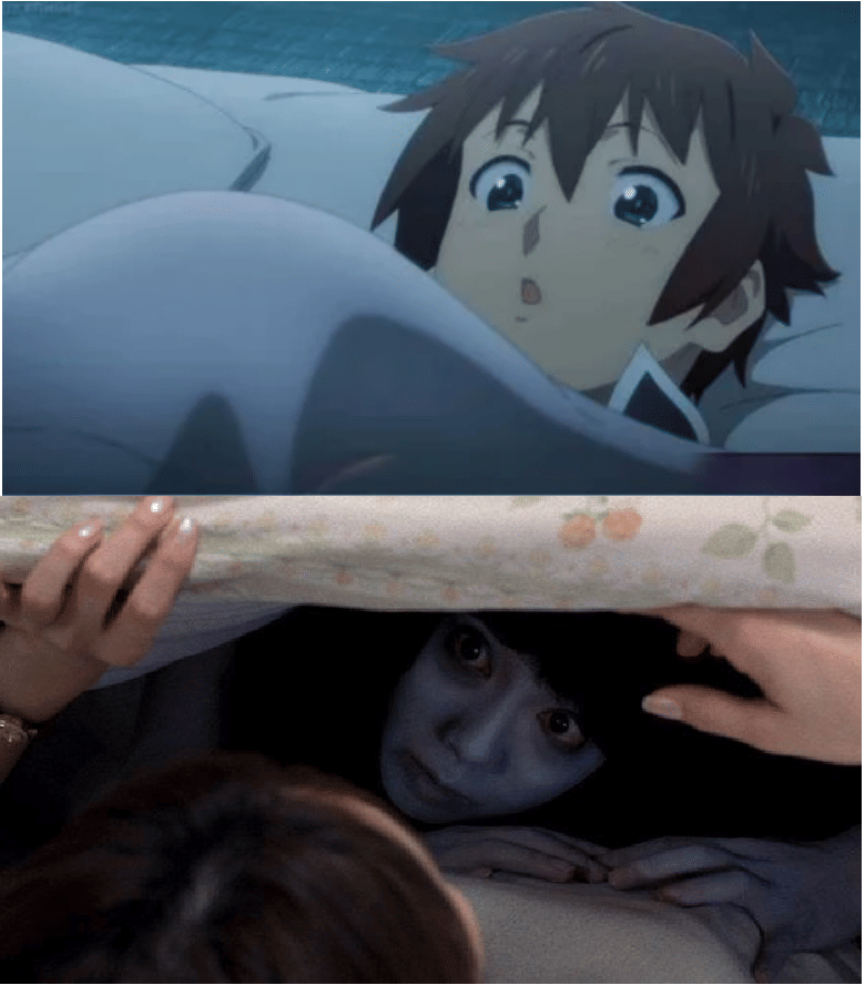 meme anime tentang hal di bawah kasur