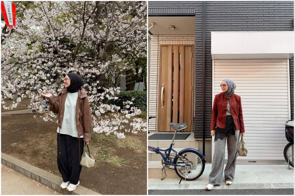 10 OOTD Mega Iskanti saat Liburan Musim Semi di Jepang, Stunning!