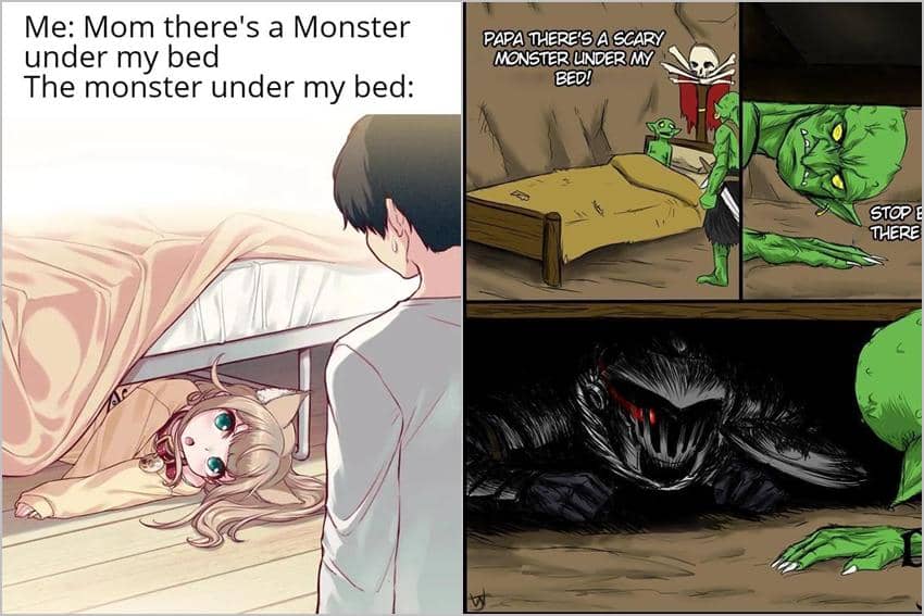 8 Meme Anime tentang Hal di Bawah Kasur, Horor Semua?