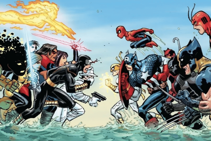 Avengers pernah bertarung melawan X-Men