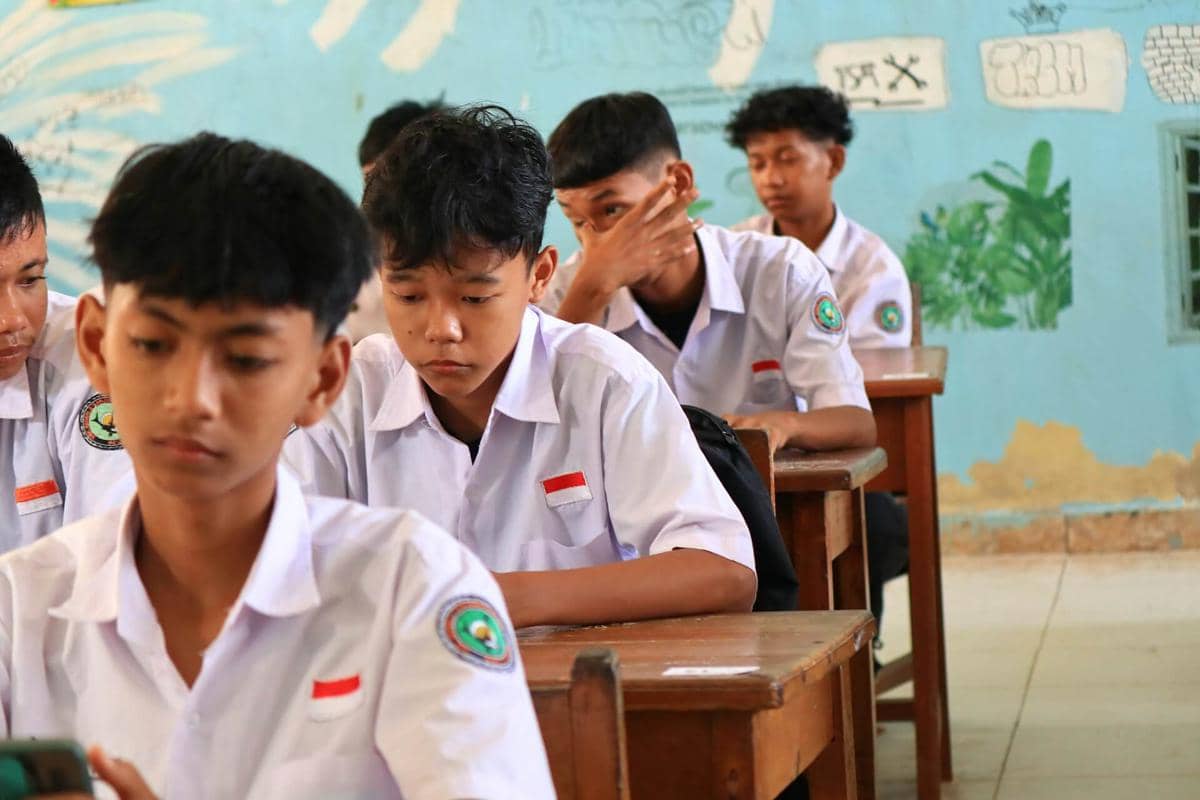 ilustrasi pelajar sekolah di Indonesia