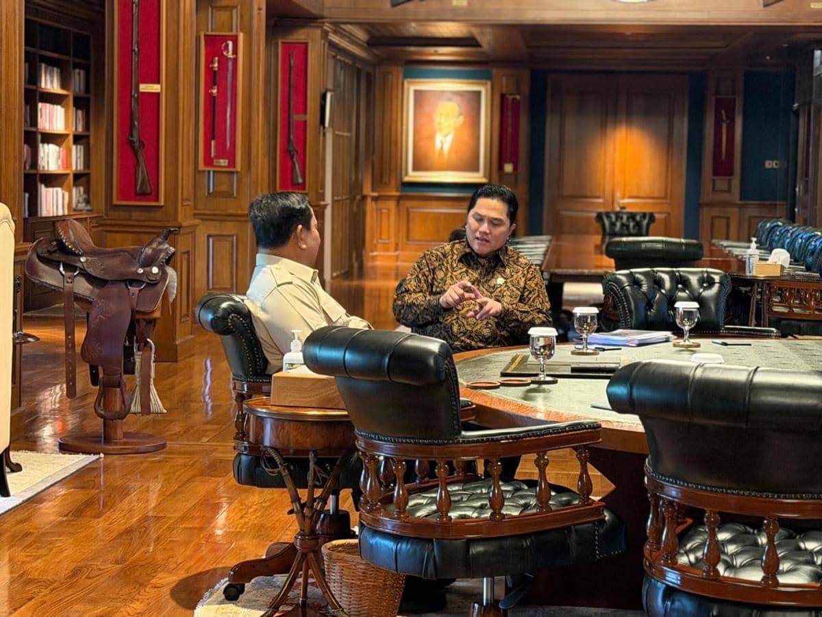 Menpora Erick jumpa Presiden Prabowo Subianto di Hambalang