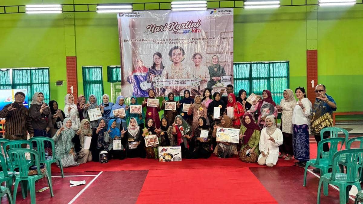Hari Kartini ala PGN Lampung, Emak-emak Ikut Fashion Show