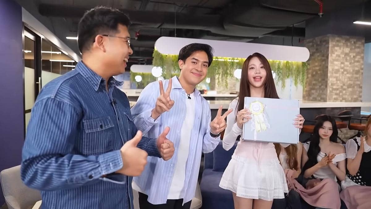 7 Potret Pertemuan Jerome Polin dan Hearts2Hearts, Dijadiin Anak Magang