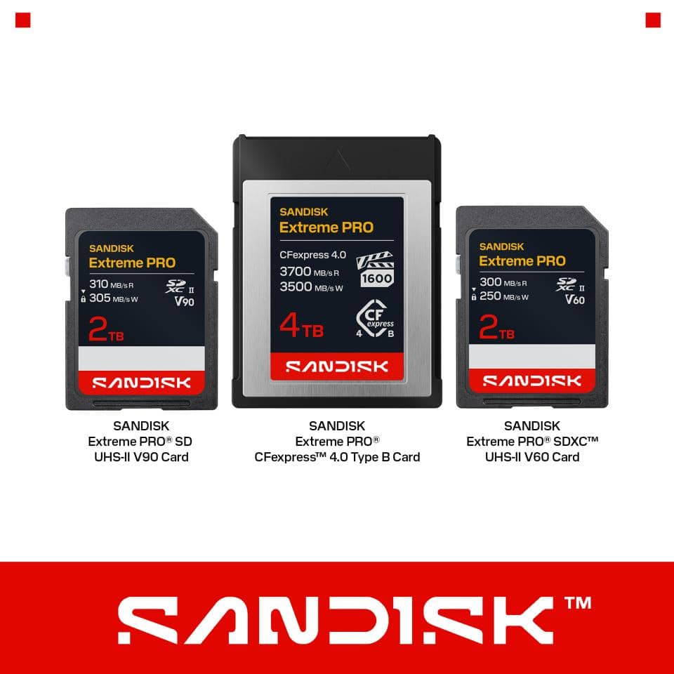 SANDISK Extreme PRO CFexpress 4.0 Type B Card dan SANDISK Extreme PRO SDXC UHS-II V60 dan V90 Cards.jpg