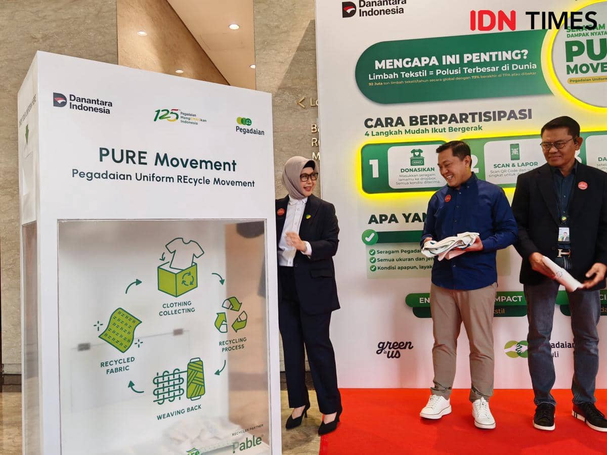 Direktur Human Capital Pegadaian, Tribuana Tunggadewi, meluncurkan program PT Pegadaian (Persero) meluncurkan program PURE (Pegadaian Unifor