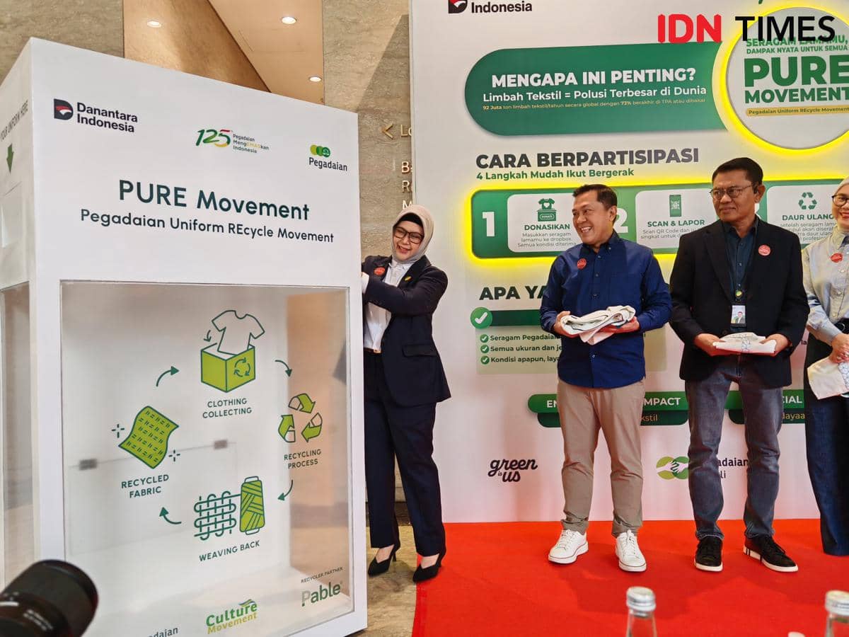 Program Daur Ulang Baju Seragam Jadi Jurus Pegadaian Jaga Lingkungan