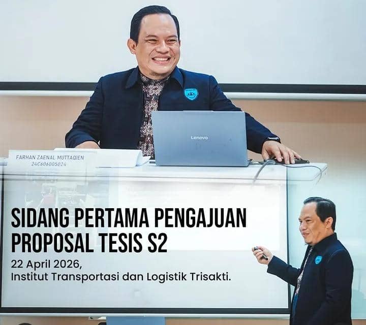 potret Faank Wali sidang proposal S2