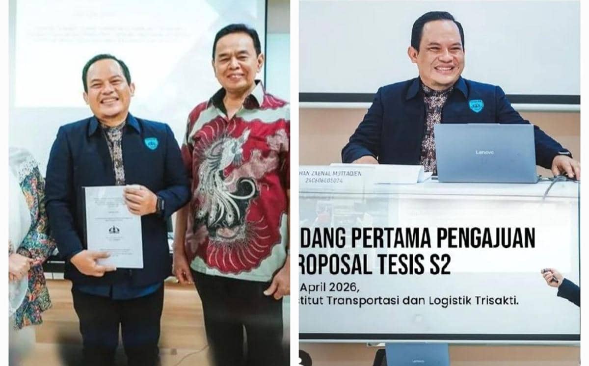 9 Potret Faank Wali Sidang Proposal S2, Lancar