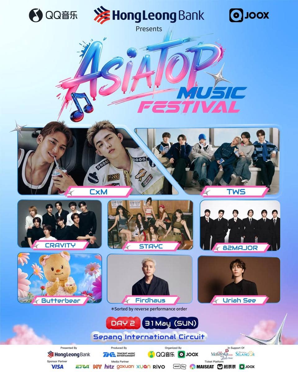 Daftar lineup AsiaTop Music Festival