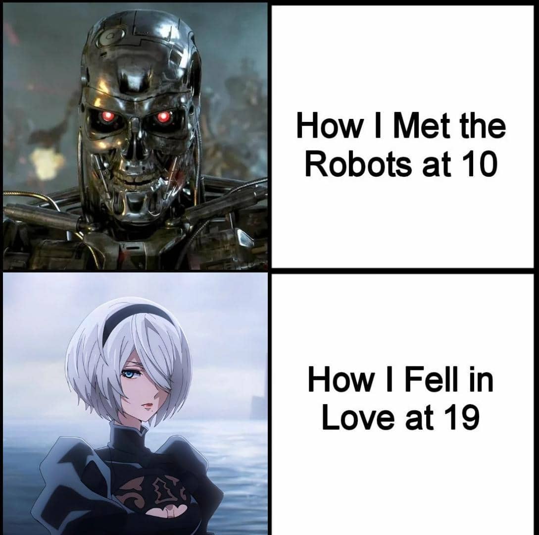 meme anime tentang robot