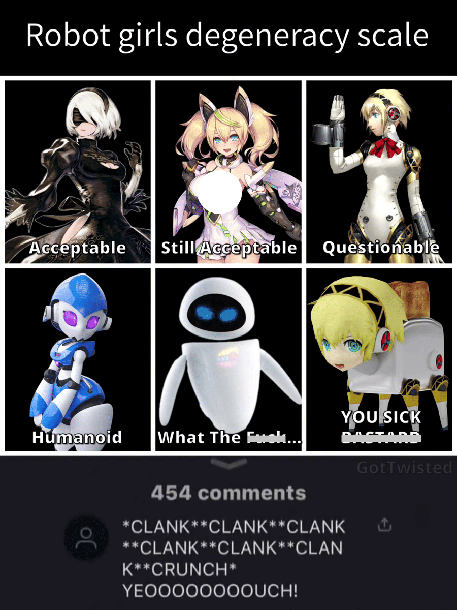 meme anime tentang robot