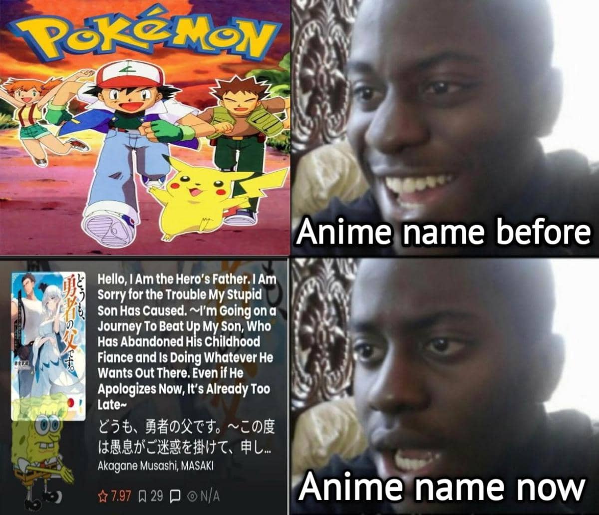 meme kocak tentang judul anime