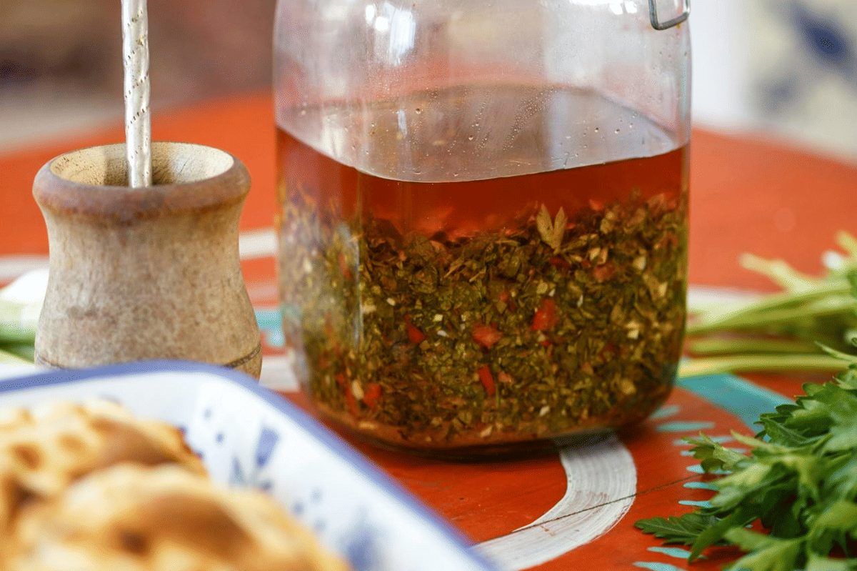 ilustrasi sajian chimichurri