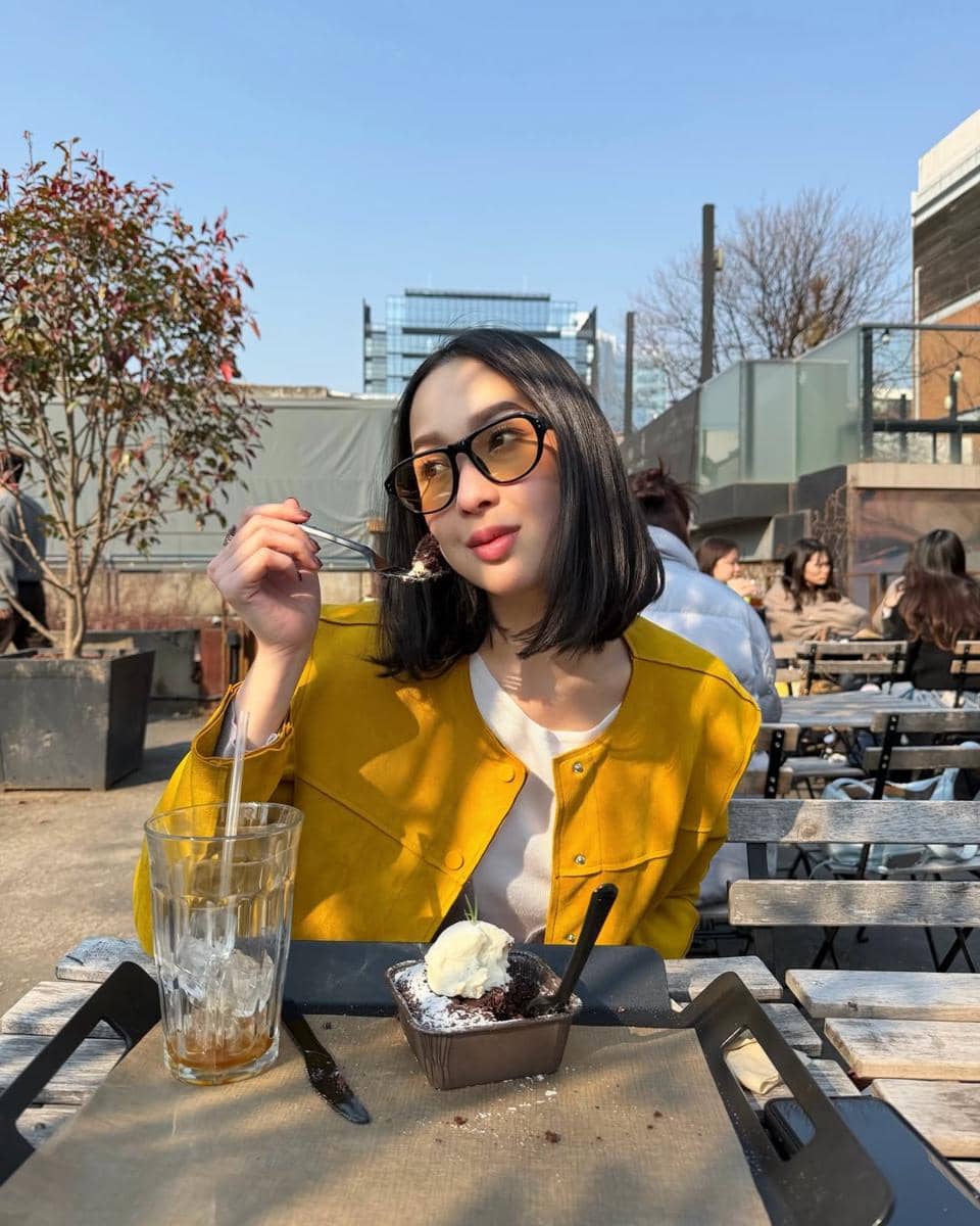 Agatha Pricilla saat kulineran di Seoul