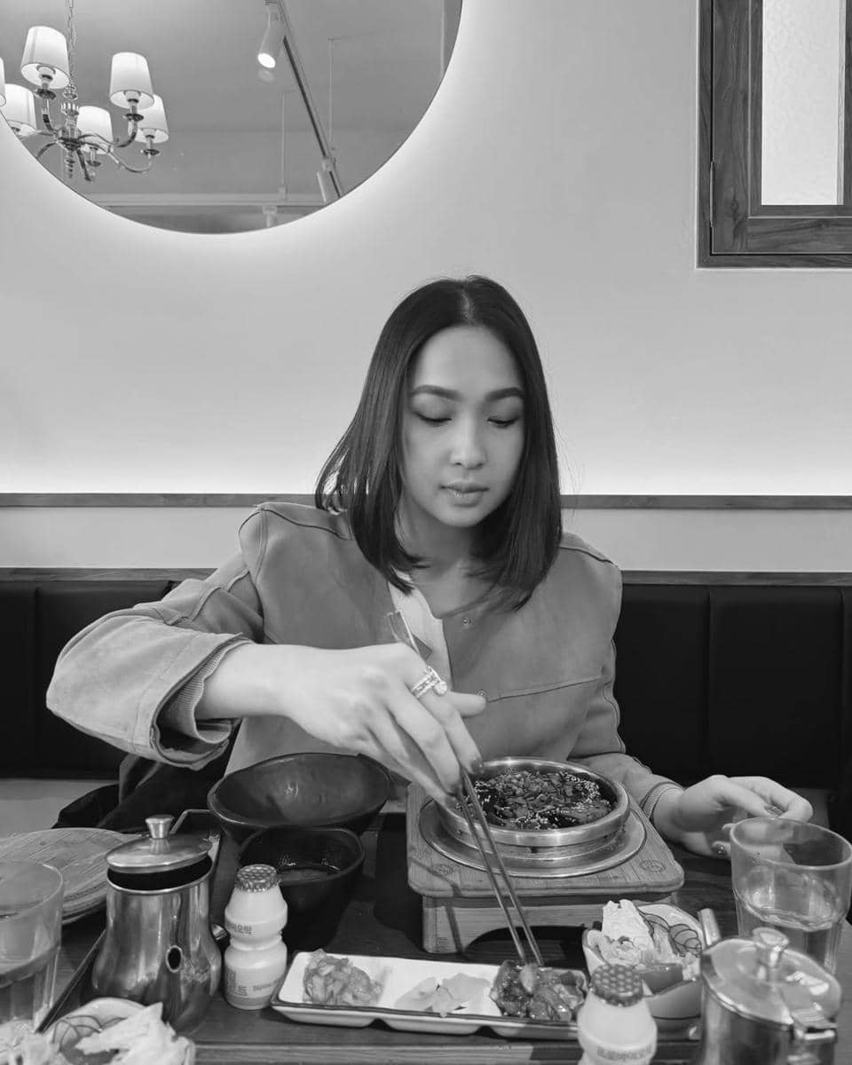 Agatha Pricilla saat kulineran di Seoul