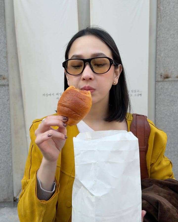 Agatha Pricilla saat kulineran di Seoul